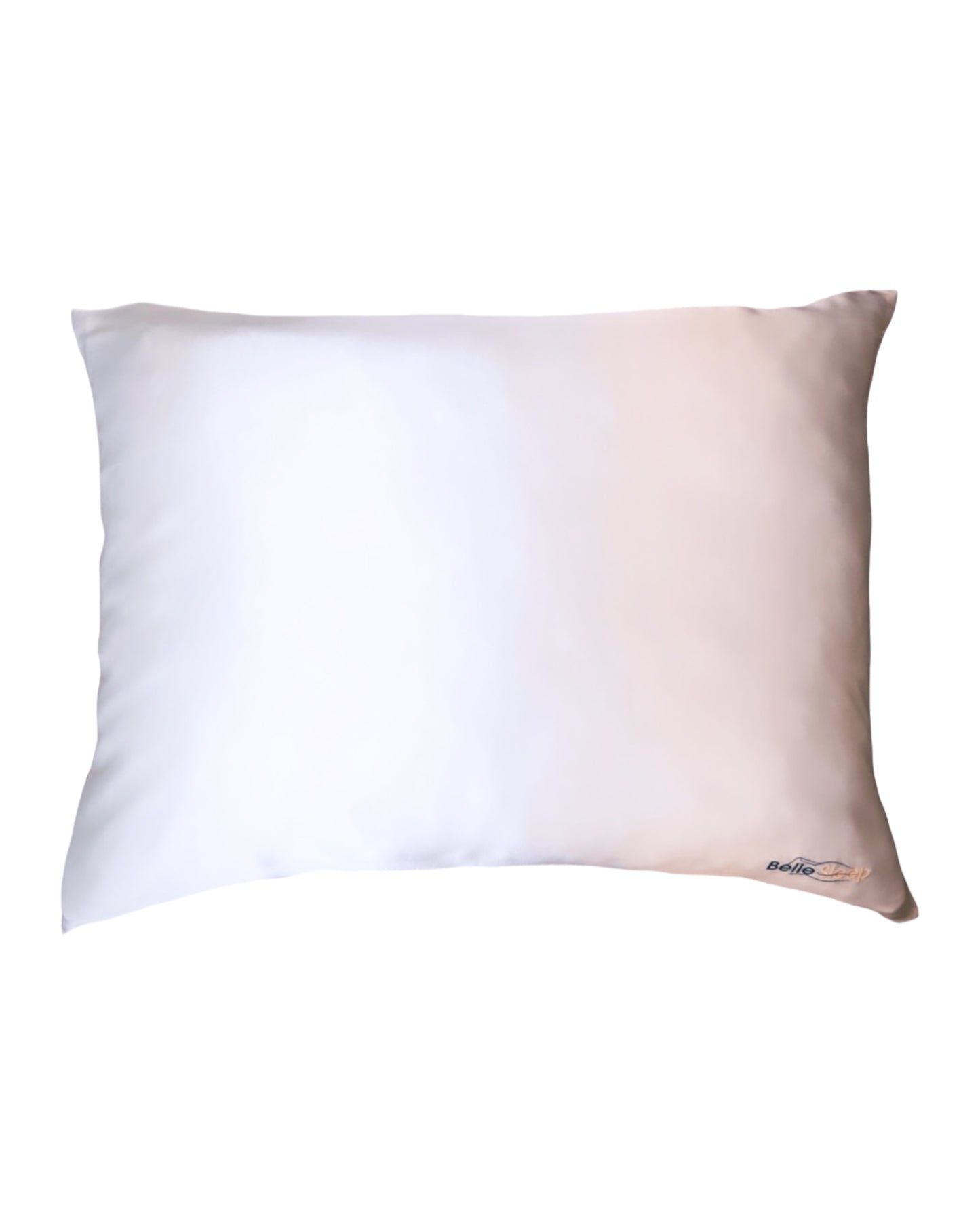 SNOW WHITE STANDARD ZIPPERED SILK PILLOWCASES